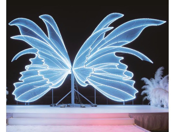 Giant Blue Butterfly Backdrop