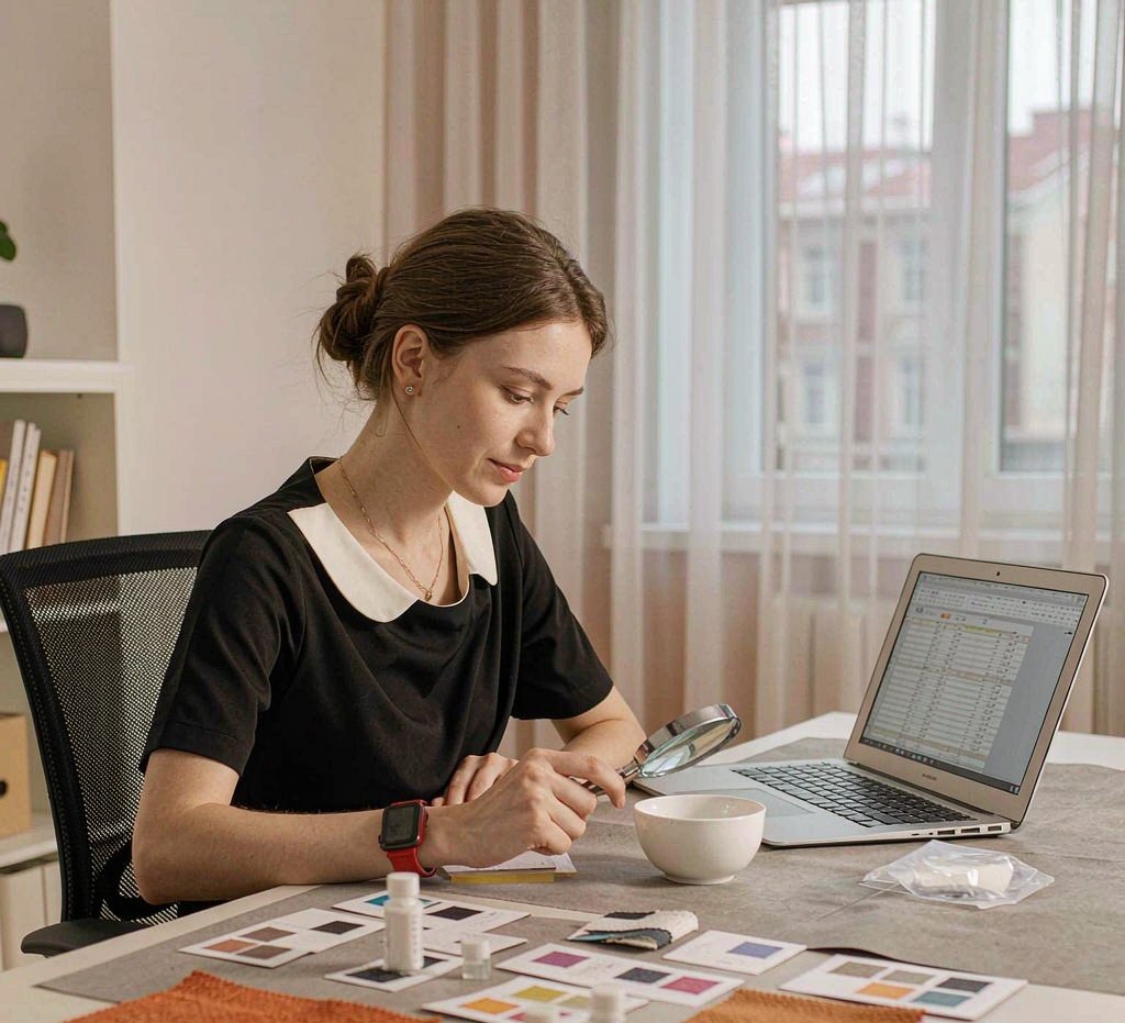 A WOW sourcing specialist reviews materials and prepares options for your idea
