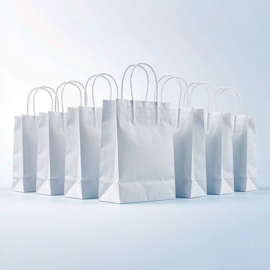 White Card Paper Bags